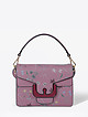 Фиолетовая кожаная сумочка-кроссбоди Ambrine Autumn Garden маленького размера  Coccinelle