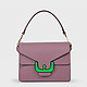 Кожаная фиолетовая сумочка-кроссбоди Ambrine Autumn Garden маленького размера  Coccinelle