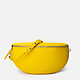Кожаная сумка-бананка Persefone Soft в лимонном оттенке  Coccinelle