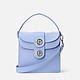 Голубая кожаная сумочка Leila небольшого размера  Coccinelle