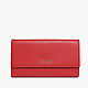 Красный кожаный горизонтальный кошелек Metallic Soft  Coccinelle
