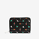 Черный кожаный кошелек Metallic Rocket Print с разноцветным принтом  Coccinelle