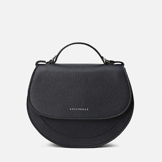 Миниатюрная кожаная сумочка-кросс-боди Mini Bag в темно-синем цвете  Coccinelle