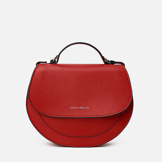 Миниатюрная кожаная сумочка-кросс-боди Mini Bag в красном цвете  Coccinelle