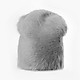 Женская серая шапка из ангоры  Coccinelle