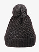 Женская темно-коричневая шапка с помпоном  Coccinelle