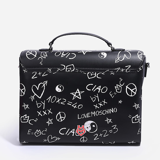 Классические сумки Love Moschino JC4067PP14LH0 black chalk