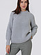 Базовый свитер крупной вязки в пепельно-сером оттенке  Aim Clothing