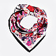 Платок из шелковой саржи с принтом в форме сердец и признанием в любви  Furla