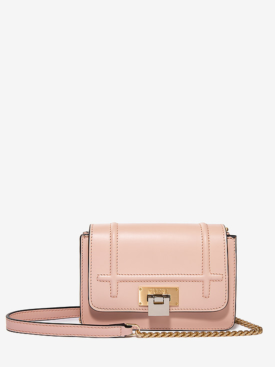 Миниатюрная сумочка кросс-боди розового цвета на цепочке  VISONE