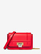 Миниатюрная сумочка кросс-боди красного цвета на цепочке  VISONE