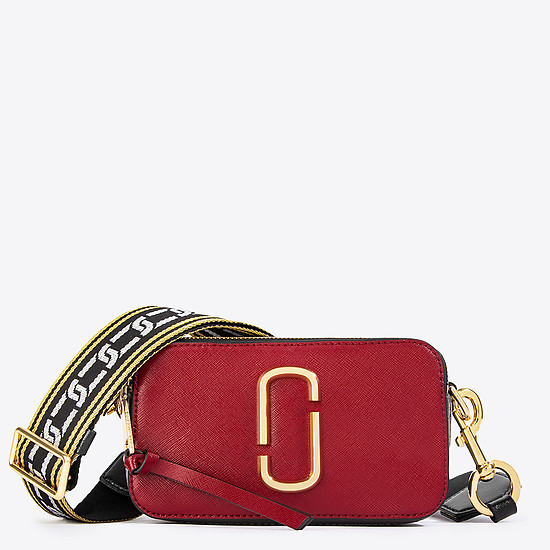Трехцветная кожаная сумочка Camera Bag небольшого размера  Marc Jacobs