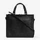 Черная сумочка из мягкой кожи в квадратном силуэте  Marc Jacobs