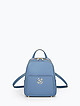 Небольшой голубой рюкзак из плотной кожи со съемными лямками  BE NICE