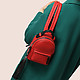 Дизайнерские сумки Бэкпак Mini red black