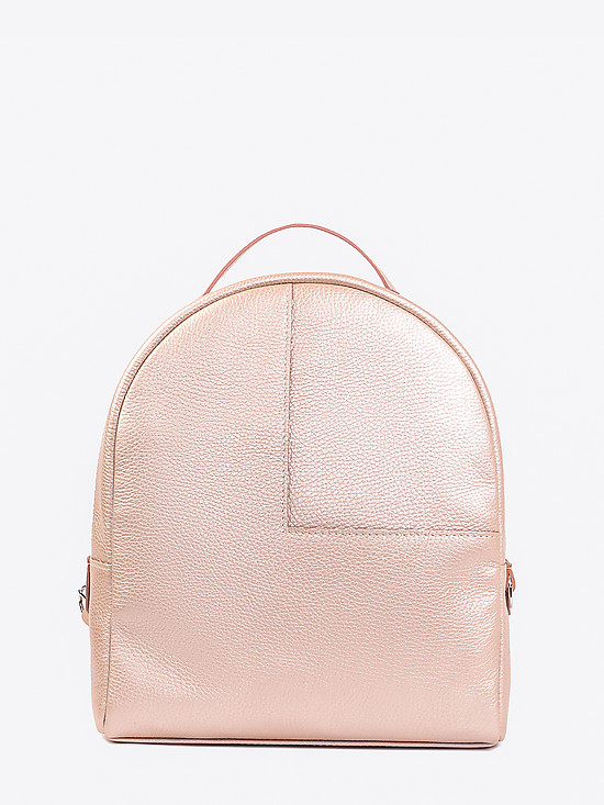 Пудрово-розовый кожаный рюкзак  Fabio Bruno