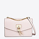 Нежно-розовая кожаная сумочка-кросс-боди Elissa небольшого размера  DKNY