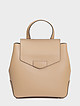 Бежевый кожаный рюкзак-трансформер Sullivan среднего размера  DKNY