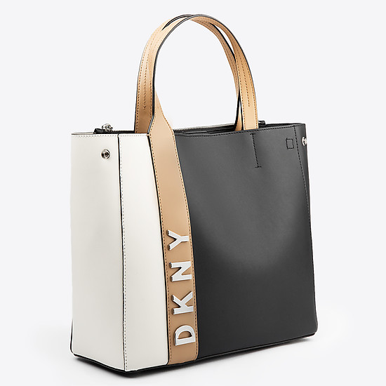 Классические сумки DKNY R84DH949 black milk beige