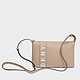 Бежевая кожаная сумочка кросс-боди Brayden небольшого размера  DKNY