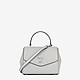 Светло-серая кожаная сумочка Hutton  DKNY