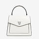 Белая кожаная сумочка-трапеция Whitney среднего размера  DKNY