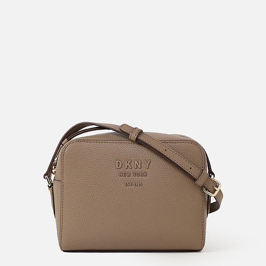 Повседневная сумочка кросс-боди Noho из кожи в оттенке капучино  DKNY