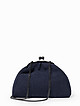 Синяя сумочка кросс-боди в виде ридикюля из плетеной соломки рафии  BE NICE