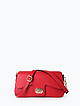 Красная сумочка-багет из плотной кожи  BE NICE