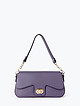 Фиолетовая сумочка-багет из плотной кожи  BE NICE