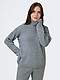 Серый свитер-водолазка из полушерсти мериноса  Aim Clothing