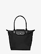 Черная текстильная сумка с кожаными деталями  Vanessa Scani