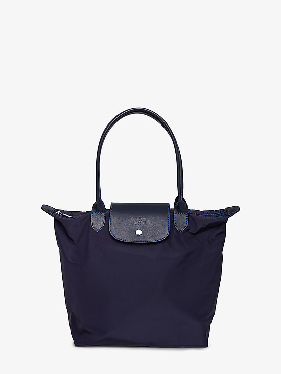 Синяя текстильная сумка с кожаными деталями  Vanessa Scani