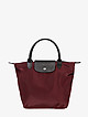 Бордовая объёмная сумка из нейлона с кожаными вставками  Vanessa Scani