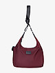 Легкая текстильная сумка-хобо бордового цвета  Vanessa Scani