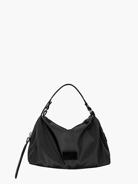 Легкая текстильная сумка-тоут черного цвета  Vanessa Scani