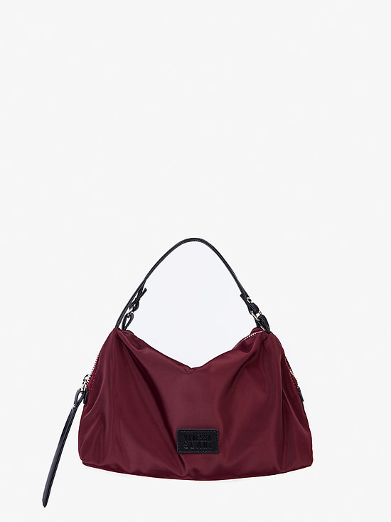 Легкая текстильная сумка-тоут бордового цвета  Vanessa Scani