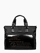 Черная сумка-тоут из нейлона с кожаными вставками  Vanessa Scani