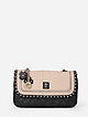 Черно-розовая сумочка кросс-боди в стиле глэм-рок из экокожи  Guess