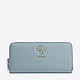 Кошелек Digital SLG голубого цвета из экокожи с серебристой фурнитурой  Guess