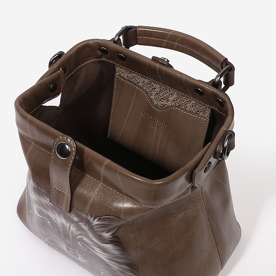 Классические сумки Александр ТС W0013 brown racoon