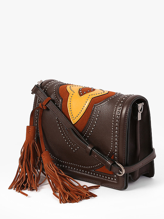 Классические сумки Eleganzza Z92-218 brown multicolor
