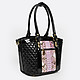 Классическая сумка Marino Orlandi mo4538 black pink python