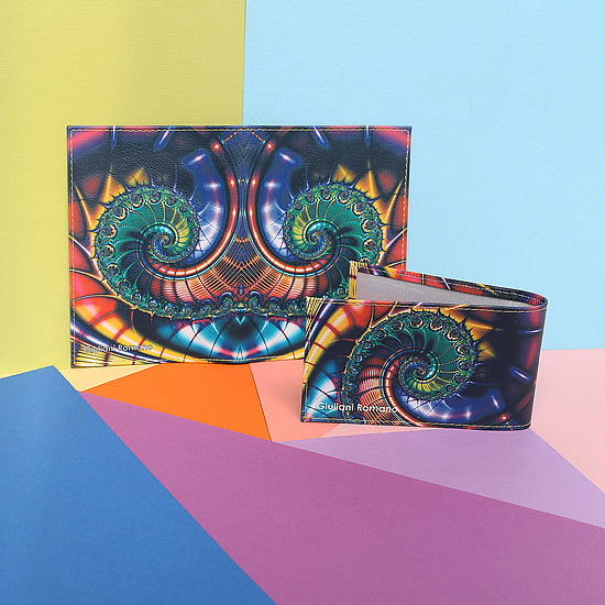 Обложки для паспорта Giuliani Romano x004 17 abstract multicolor