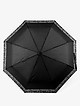 Черный зонт автомат с брендовым принтом  Gianfranco Ferre